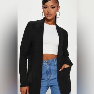NWT Fashion Nova Black Cardigan
